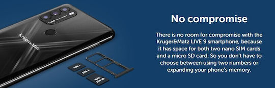 Kruger & Matz Live 9 Dual-SIM (4GB/64GB) Blau