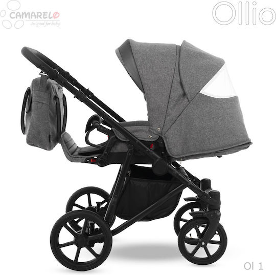 Camarelo OL8 Verstellbar 3 in 1 Baby Kinderwagen Geeignet für Neugeborene Gray