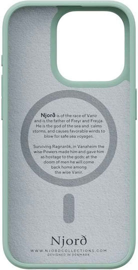 Njord Back Cover Fabric 2mm Turquoise (iPhone 15 Pro)