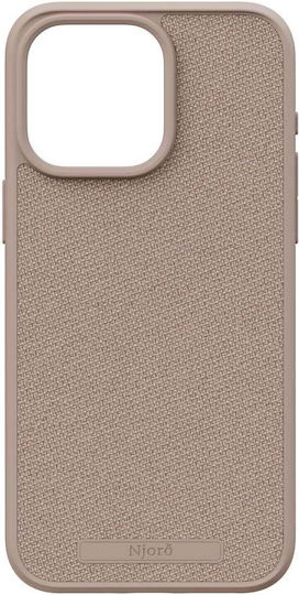 Njord Back Cover Fabric 2mm Pink (iPhone 15 Pro Max)