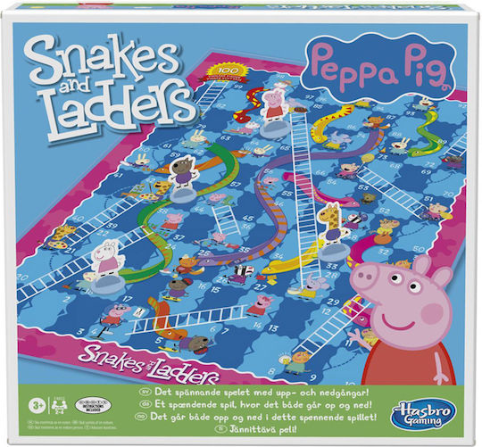 Board Game Snakes & Ladders (pl) for 2-4 Players 3+ Years Old (EN) Hasbro
