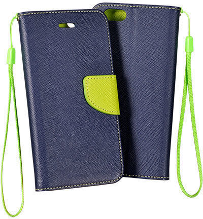 Fancy Book Δερματίνης Navy/Lime (Galaxy S20 Ultra)