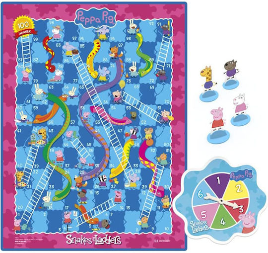 Board Game Snakes & Ladders (pl) for 2-4 Players 3+ Years Old (EN) Hasbro