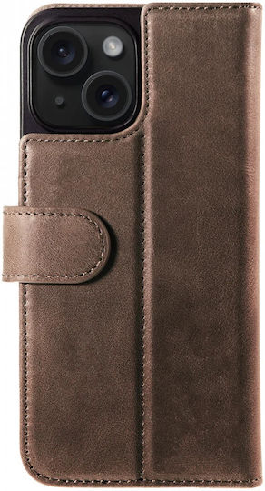 Rosso Elite Wallet Δερμάτινο Καφέ (iPhone 14)