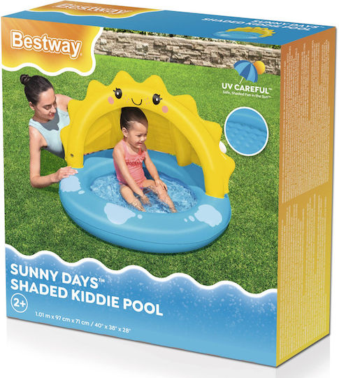 Bestway Children's Round Swimming Pool 26lt Inflatable 101x71cm