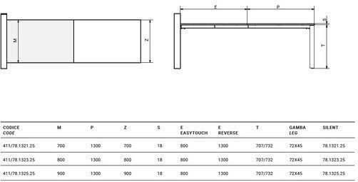 Механизъм за плъзгаща се маса Стол Voila Reverse Atim 261-voila Chair Reverse