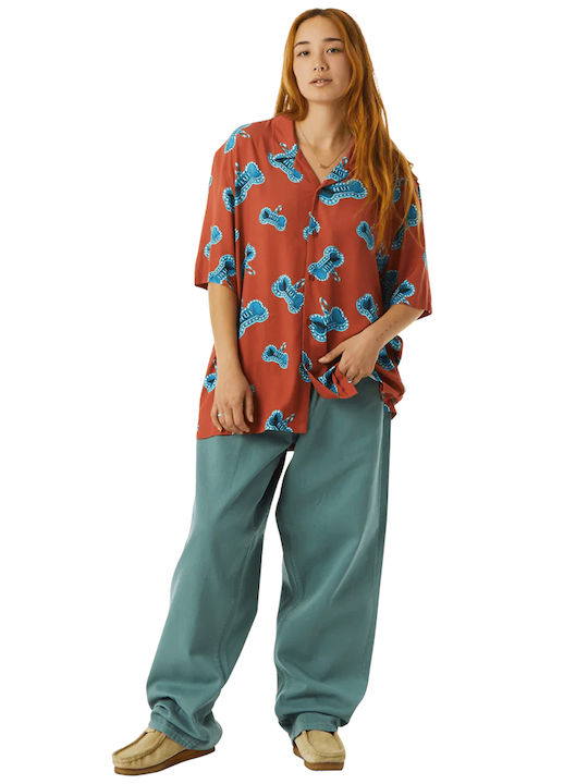 Resort Cu mânecă scurtă Cămașă Multicolor