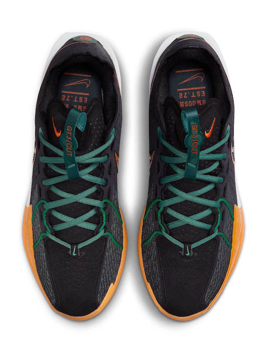 Air Zoom G.T. Cut 3 Low Basketball Shoes Black / Vintage Green / Bicoastal / Malachite