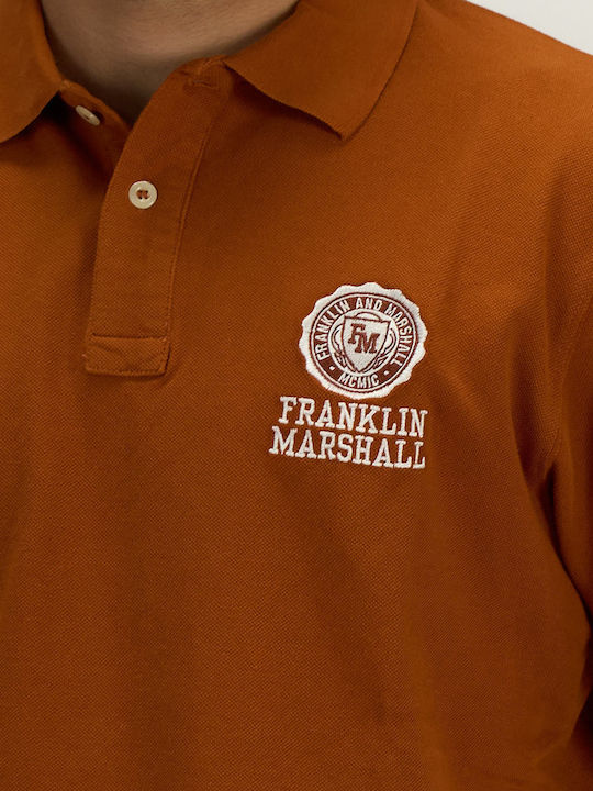 Franklin & Marshall Polo Bluză cu Mâneci Scurte Orange