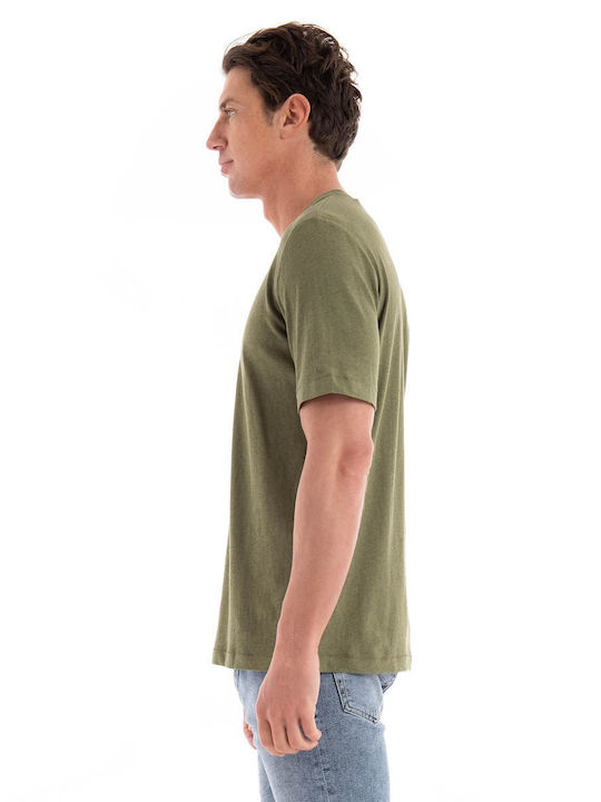 Marc O'Polo Herren Kurzarmshirt Olive