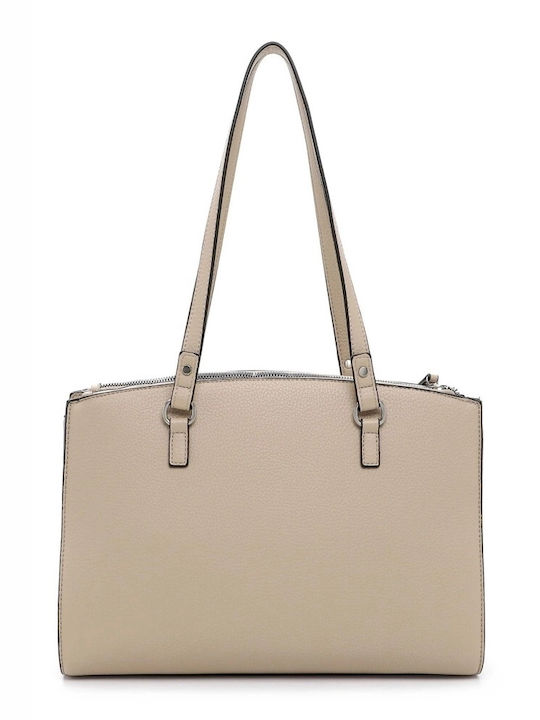 Tamaris Damen Tasche Schulter Beige