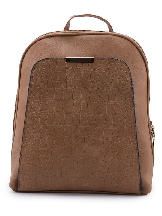 Love4shoes Women's Bag Backpack Tabac Brown