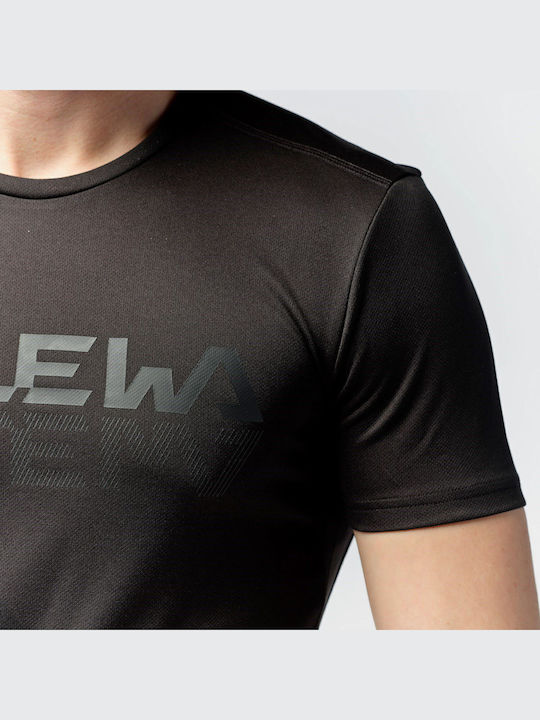 Sporty Graphic Αθλητικό T-shirt Μαύρο