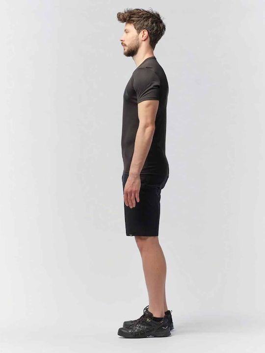 Sporty Graphic Αθλητικό T-shirt Μαύρο