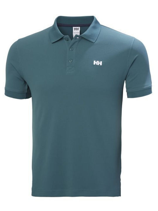 Helly Hansen Herren Kurzarmshirt Polo Petrol Blau