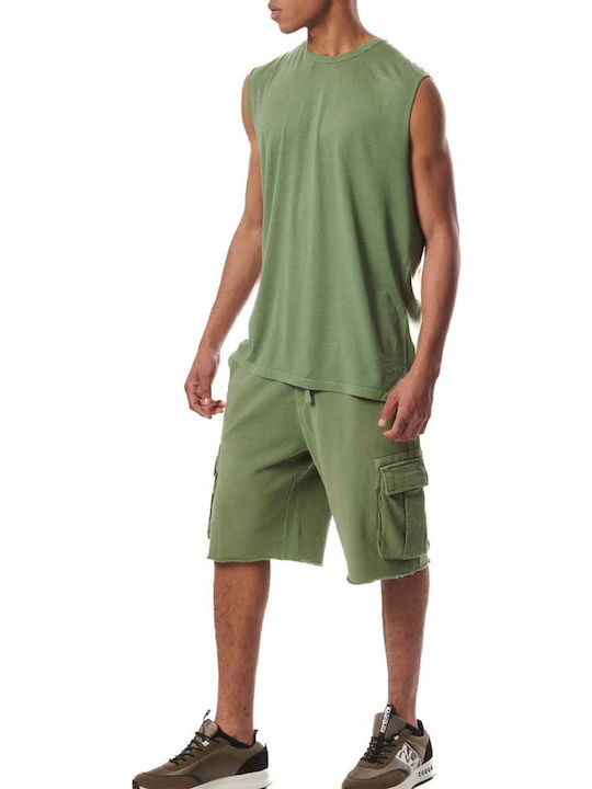 Body Action Men's Shorts Cargo Khaki