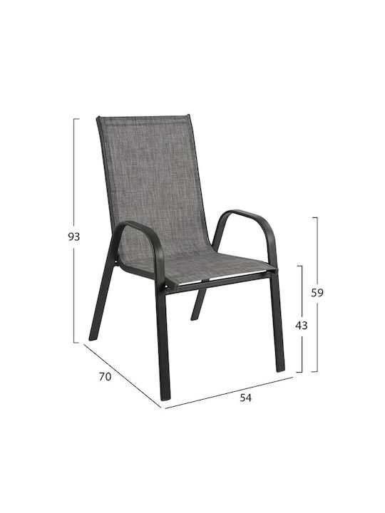 Garten- und Outdoor-Möbelsets 3 Stück Grau