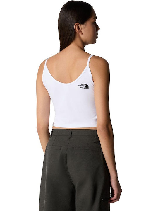 Sommerlich Damen Baumwolle Bluse Spaghetti-Träger Weiß