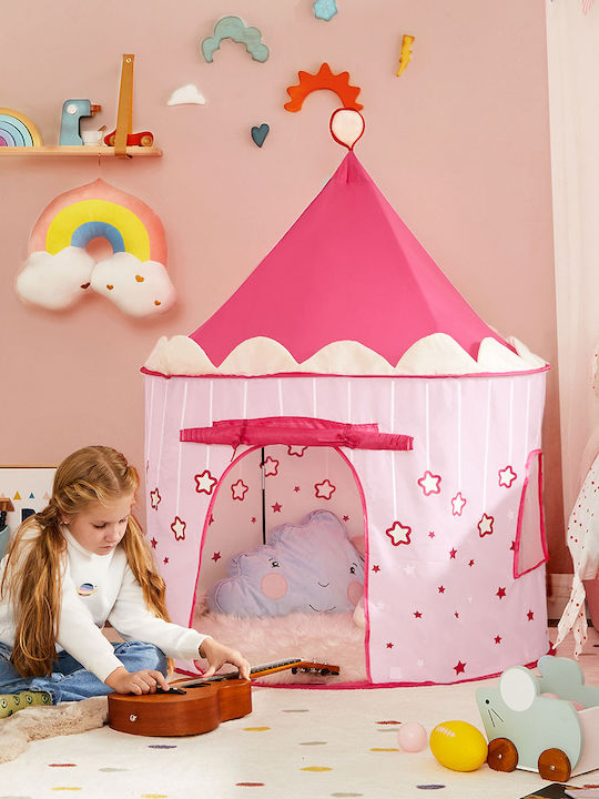 Songmics Kids Castle Play Tent Pink