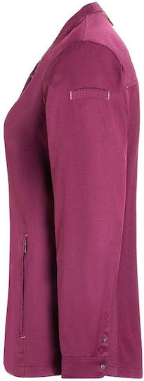 Karlowsky Haina Bucătar 100% Bumbac Femeie Fuchsia cu Mânecă lungă