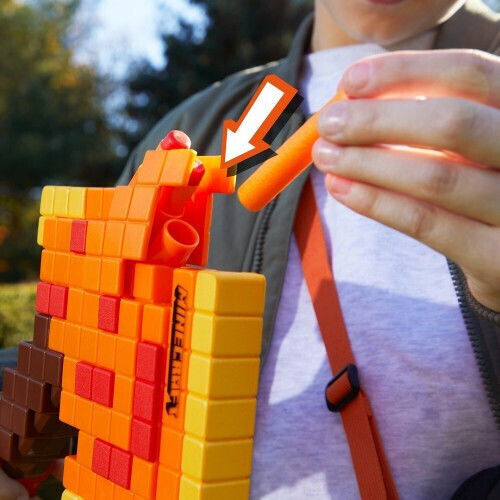 Nerf Launcher Dart Blasting Axe Minecraft for Ages 8+