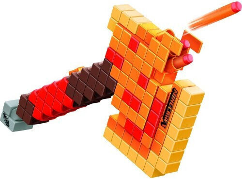 Nerf Launcher Dart Blasting Axe Minecraft for Ages 8+