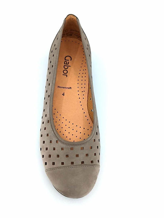 Anatomic Leather Ballerinas Gray