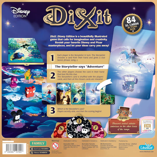 Επιτραπέζιο Παιχνίδι Dixit Disney για 3-6 Παίκτες 8+ Ετών Libellud