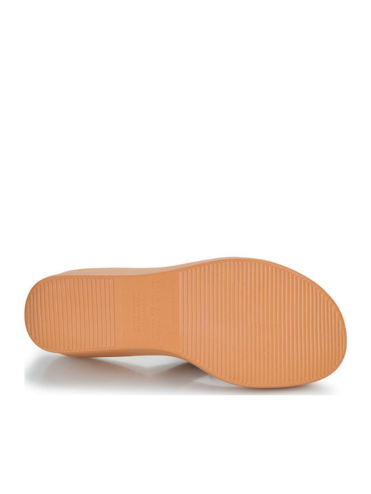High Fashion Slide Platforme Dama Bej