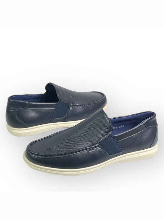 Cockers Men's Leather Casual Shoes Blue