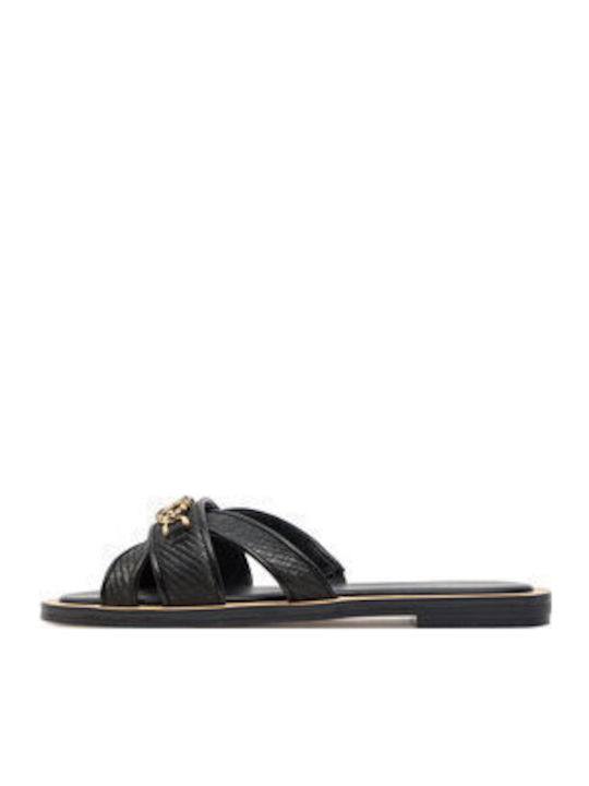 Tiffanie Flat Slide Flache Sandalen für Damen in Schwarz Farbe