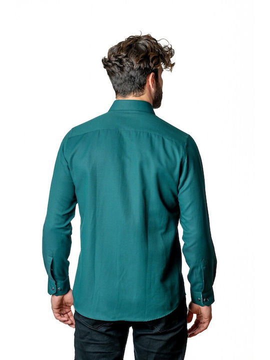 Baumwolle Hemd Emerald Green