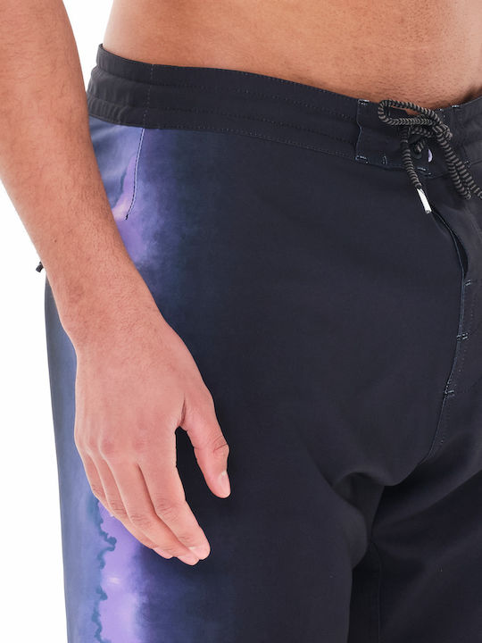 Men's Swimwear Bermuda Black with Patterns