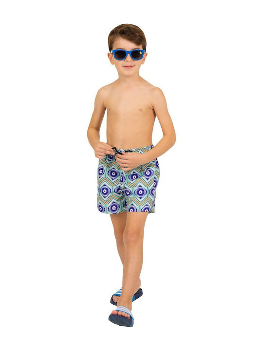 Waves Kinder Badeanzug Badeshorts Hellblau