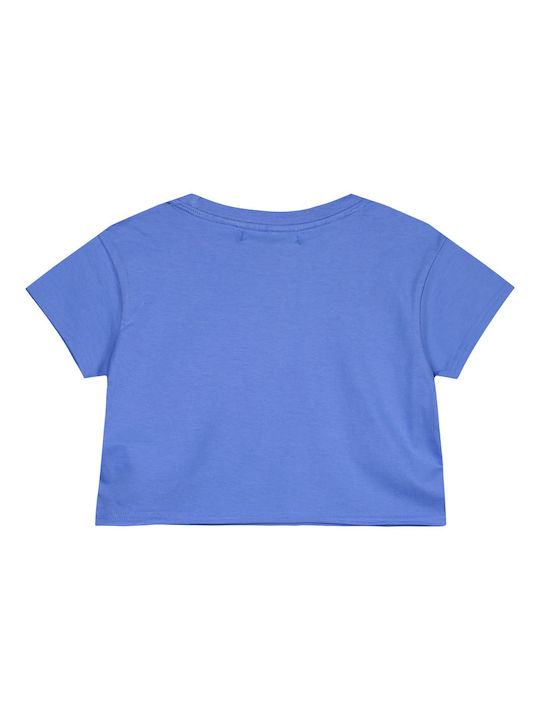 Energiers Kids Crop Top Short Sleeve Blue Dream