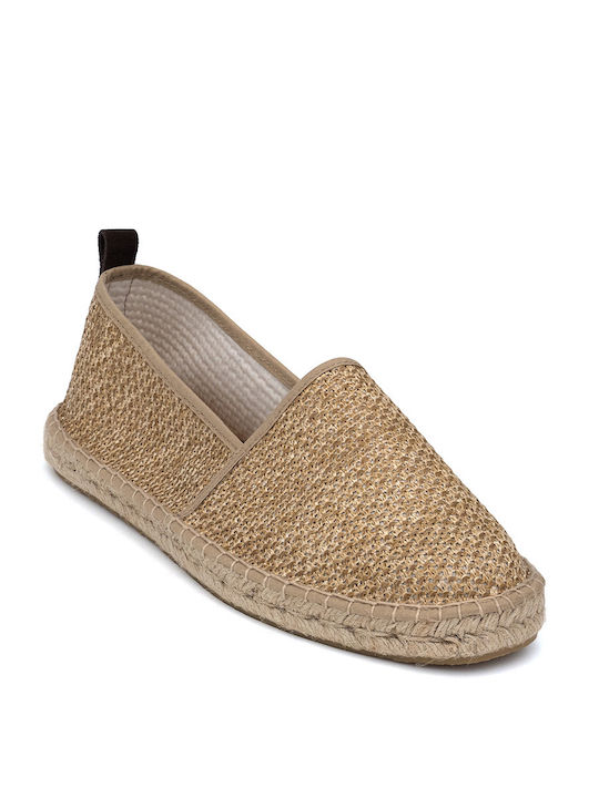 Perlamoda Material textil Espadrile pentru bărbați în Bej Culoare