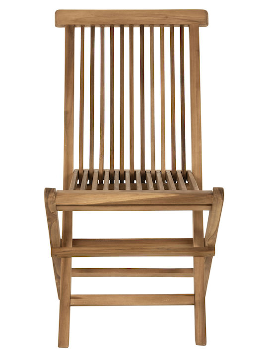 Градински Стол Дървен Kendall Жълт 46.5x63x89см