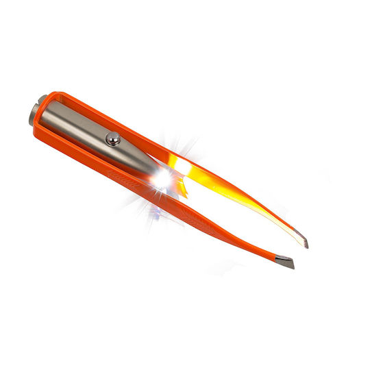 Tweezers with LED Light Metal 9cm in 6 Colors