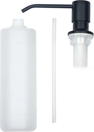 Încorporat Dispenser Bucătărie Plastic Negru 300ml