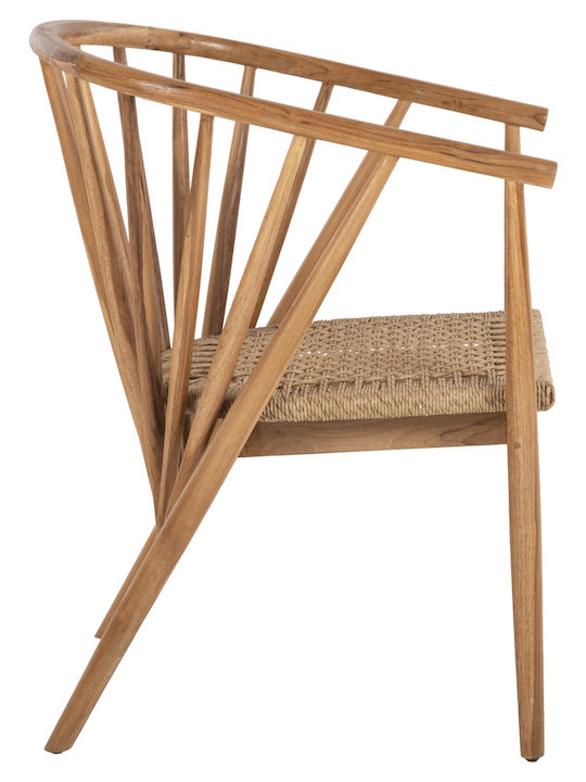 Кресло За Градина Дървено Permaine Тик 60x63x82см