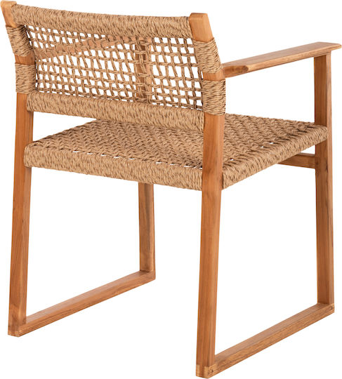 Outdoor-Sessel Hölzernes Narley TEAK 61x53x76εκ.