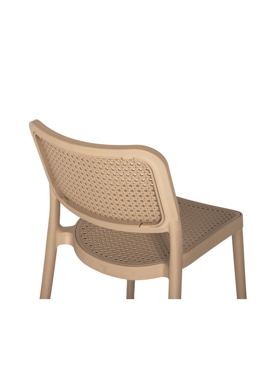 Outdoor-Stuhl Polypropylen Braun 51x52x80εκ.