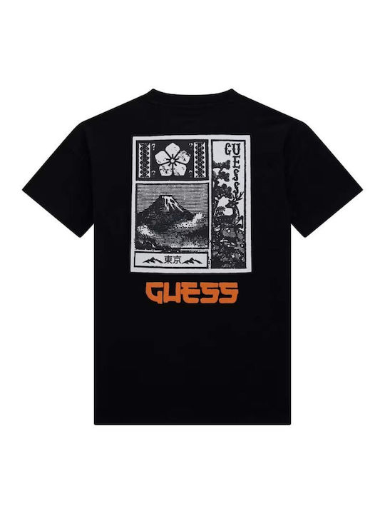 Guess Kinder-T-Shirt Schwarz