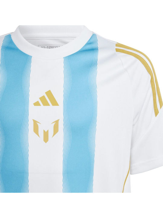 Kinder-T-Shirt Weiß Messi Training