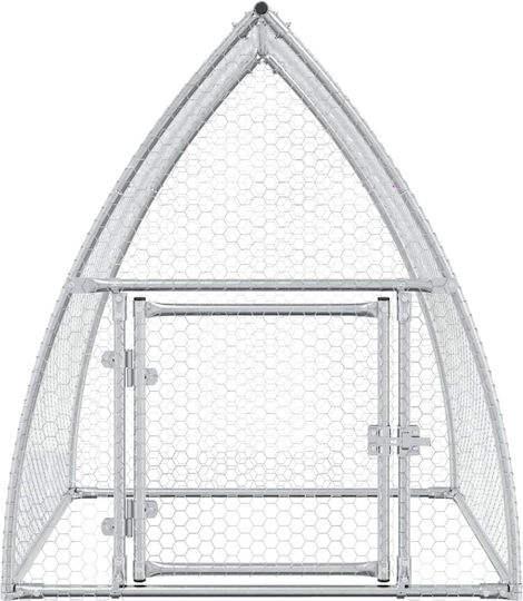 vidaXL Poultry Coop of Galvanized Steel L1.2 x W1.05 x H1m