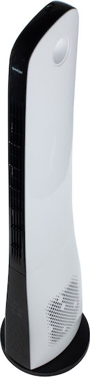 MalTec Ventilator Turm 50W mit Fernbedienung Weiß