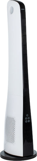MalTec Ventilator Turm 50W mit Fernbedienung Weiß