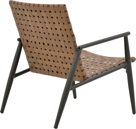 Πολυθρόνα Eamon Μαύρο 73.5x62x77εκ.