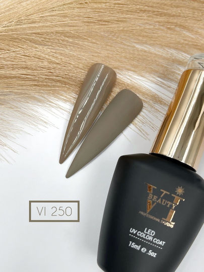 Beauty VI Ημιμόνιμο Βερνίκι Νυχιών Γκρι-nude 15ml