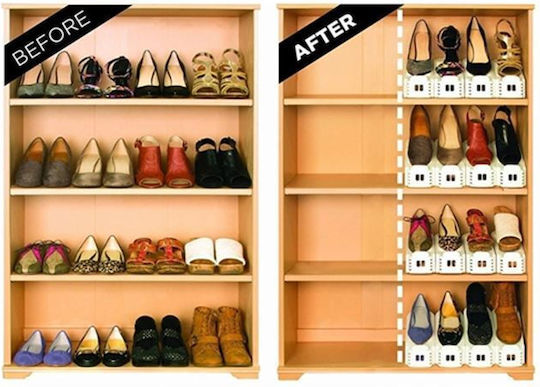 Organizer Plastic Shoe Storage Box 6 Pieces